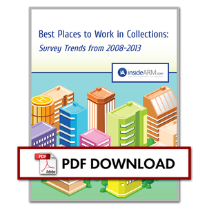 Cover image for Best Places to Work in Collections Survey Trends from 2008-2013 [Image by creator insideARM from ]
