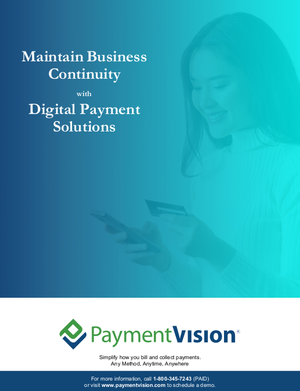 Digital Payment Solutions to Maintain Business Continuity April 2020 [Image by creator PaymentVision from insideARM]