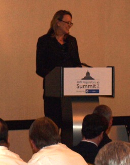 Peggy Twohig addresses debt collection leaders at insideARM's ARM Regulatory Summit