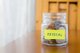 Coin jar with sticker that says "medical" [Image by creator vinnstock from AdobeStock]
